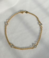 Load image into Gallery viewer, Arc Gold &amp; Acrylic Anklet
