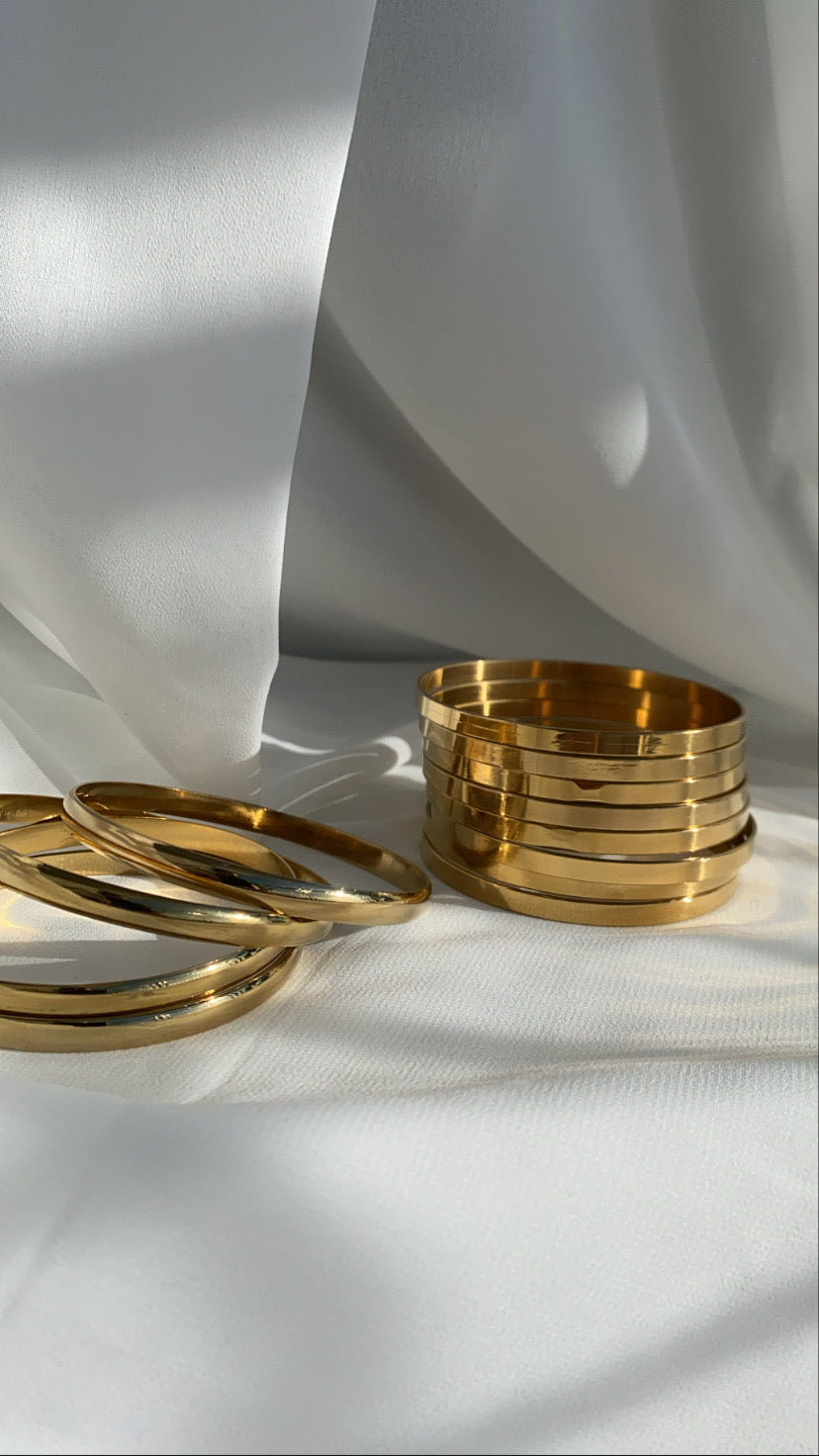 Easy Gold Bangles