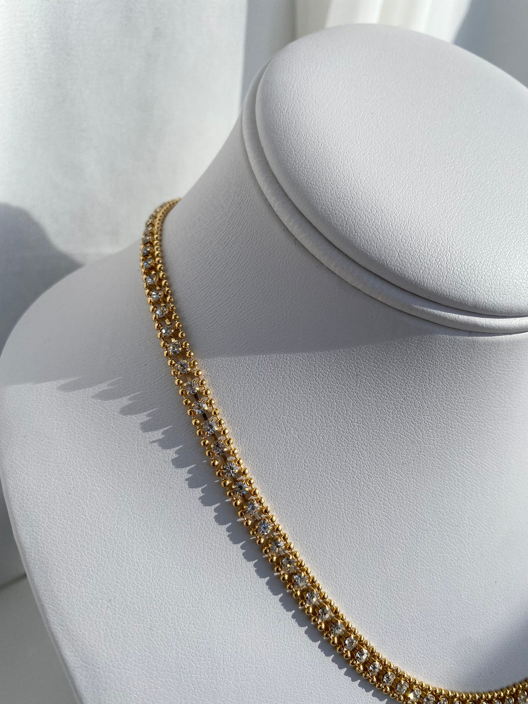 Sera Gold & Crystal Necklace